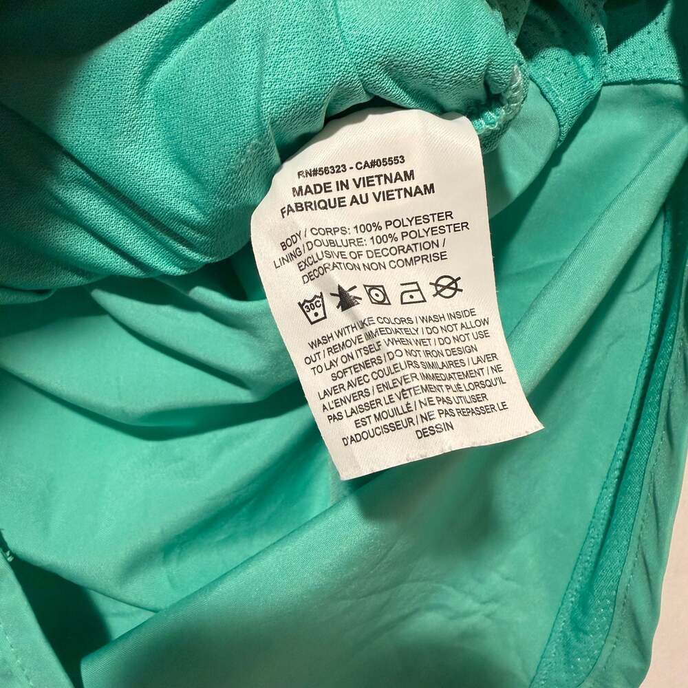 Nike Women's Dri-Fit Tempo Running Shorts Green - Picture 5 of 7